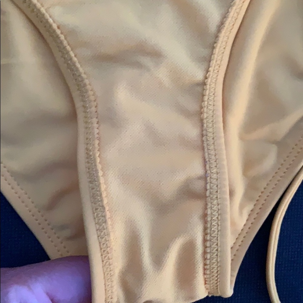 Women's Crochet Triangle Bikini Top-Marigold S - Picture 5 of 6